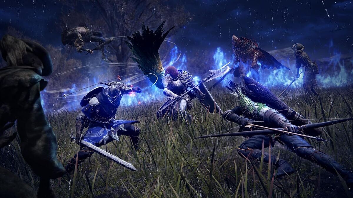 エルデンリング　ナイトレインでの三人協力プレイイメージ画像