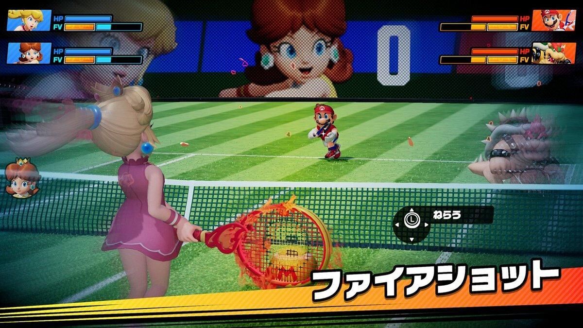 マリオテニス　フィーバーのプレイ画像