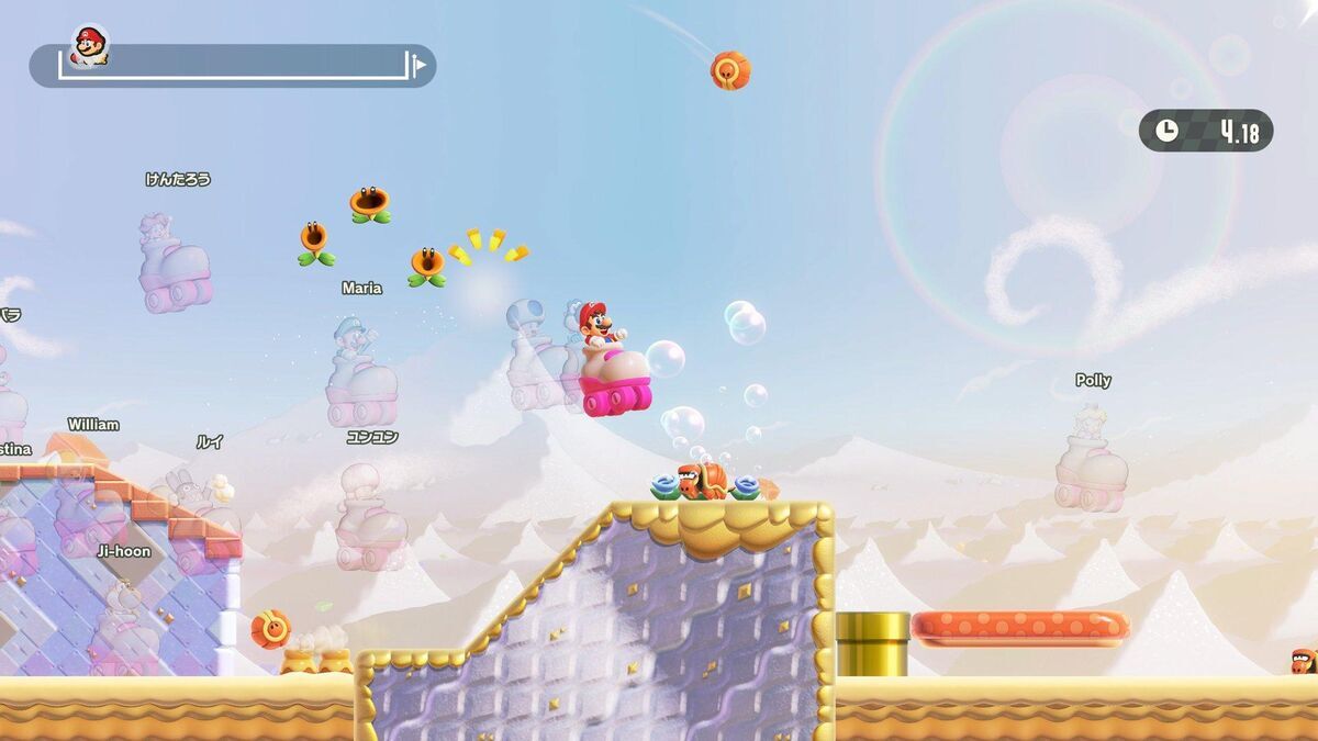 スーパーマリオブラザーズ ワンダー Nintendo Switch 2 Edition + みんなでリンリンパークのプレイ画像