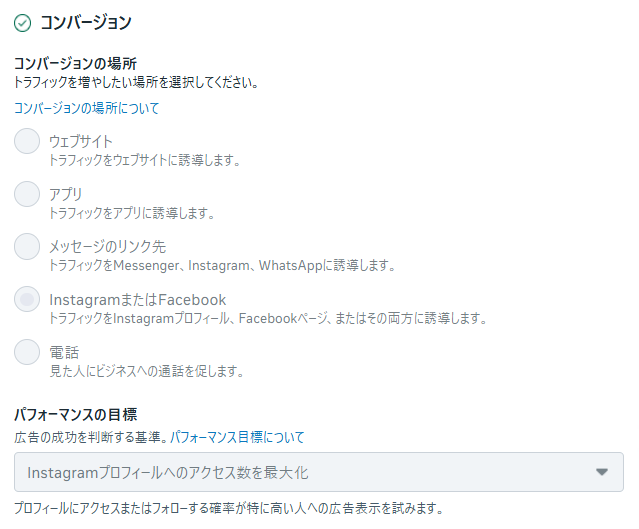 Instagramプロフィールへのアクセス数を最大化のキャプチャ