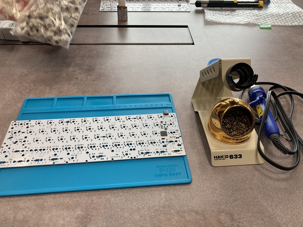 はんだ付け練習のため自作キーボードを作成