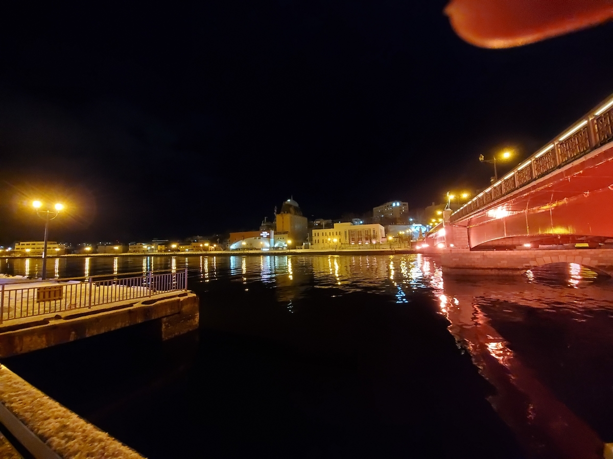 夜の幣舞橋