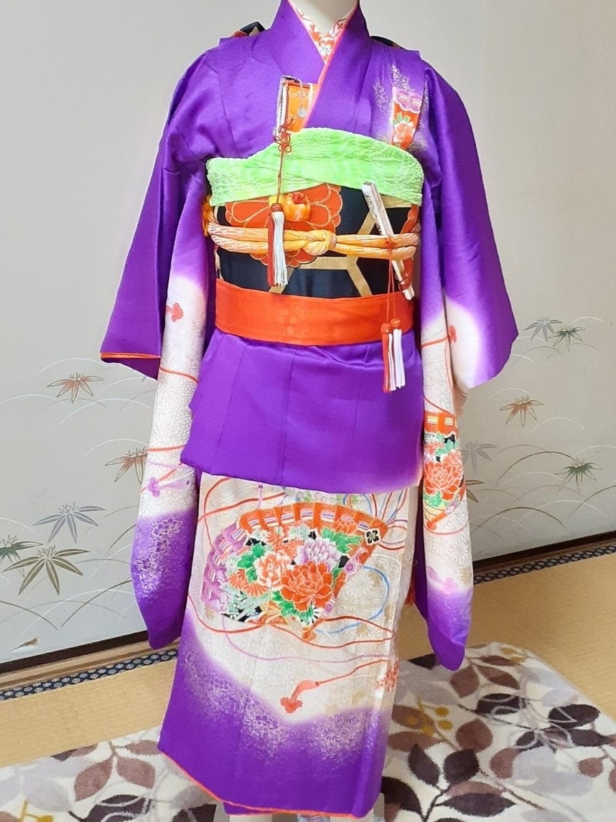 七五三「七歳の着物 腰上げ」 - 着付ゆうゆう