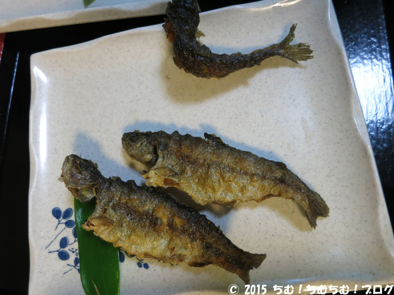にじますの唐揚げ