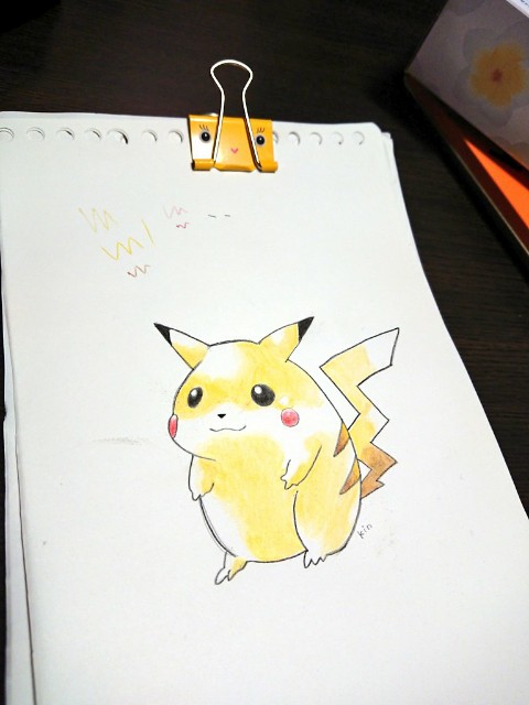 ポケモン公式絵が好きすぎて描いちゃいました んまいもん食べてやなこと忘れよっ