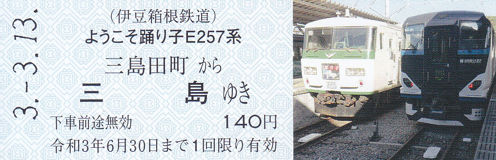 伊豆箱根鉄道 ようこそ踊り子ｅ２５７系記念乗車券特急券セット きっぷ なんでも屋さん ｎｅｘｔ