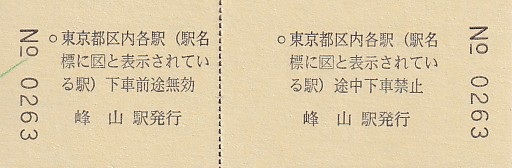 WILLER TRAINS 硬券連絡往復乗車券 2 - きっぷ なんでも屋さん NEXT