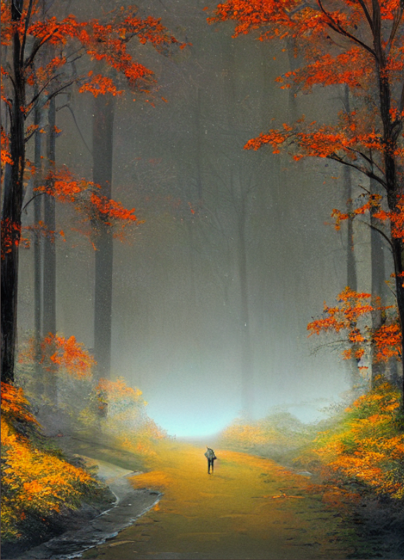 村雨の 露もまだひぬ 槙の葉に 霧立ちのぼる 秋の夕暮