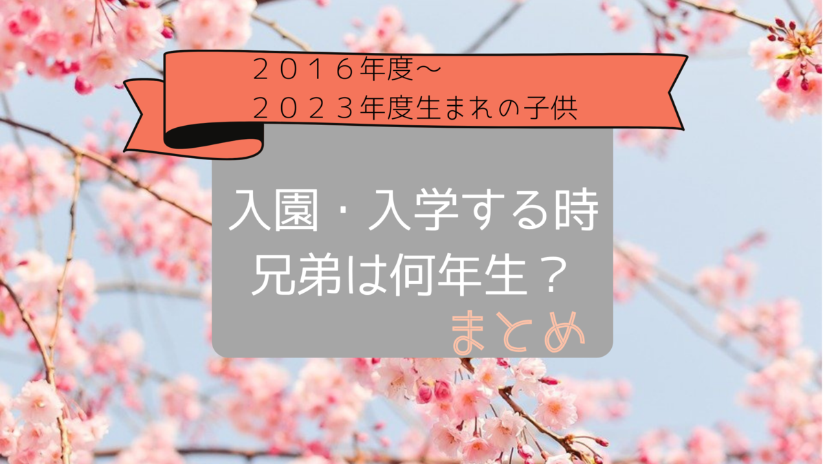 16年度 23年度生まれ 学年差 山田さんの Tea Time ティータイム
