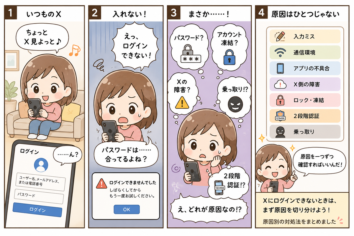 xが更新されない理由