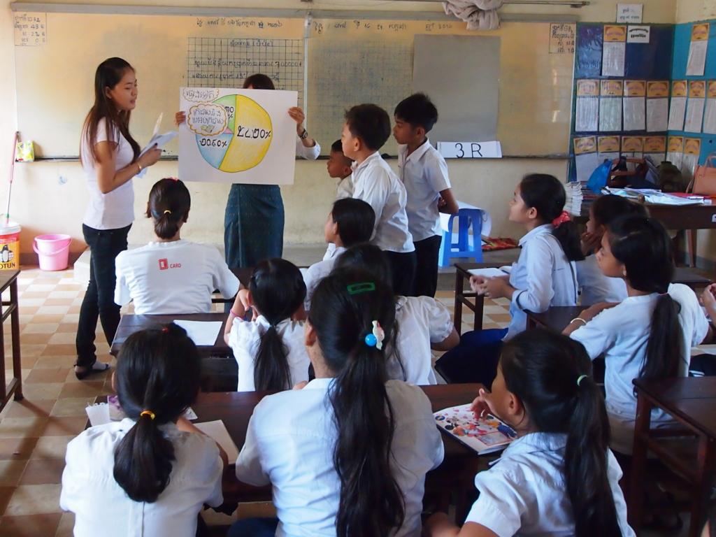 小学校で3rの授業と環境ポスター作り 環境教育を身近に感じてもらうには ニョニャム お日様の下 カンボジア暮らし
