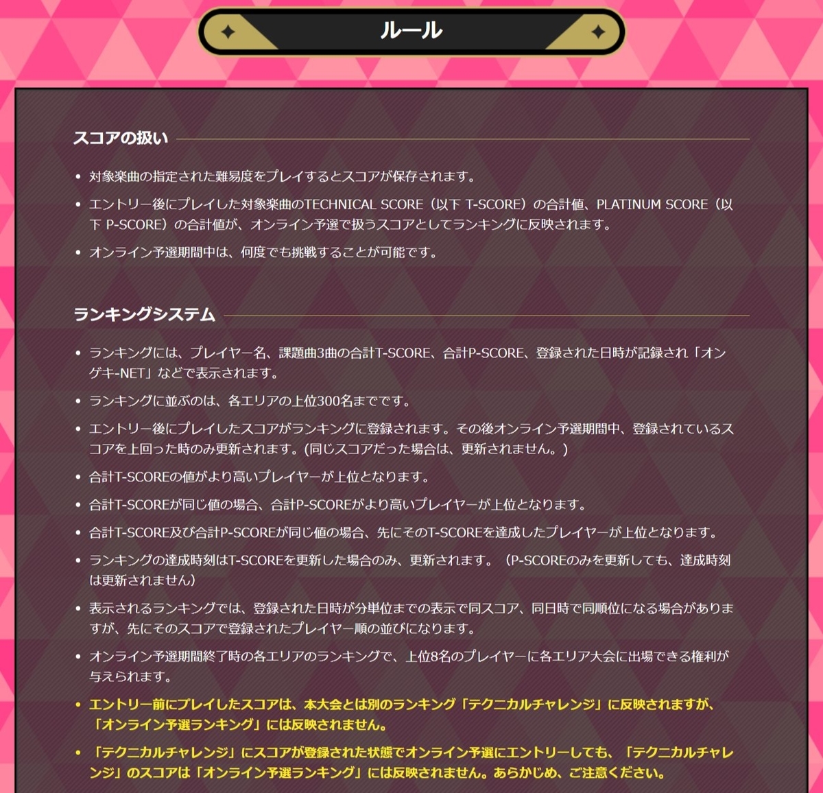 Kop オンゲキ部門 オンライン予選編 ふにゃーりメモ