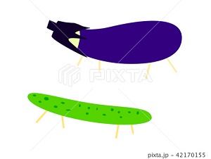 お盆 精霊馬 イラスト素材 季節の風景 写真 イラスト素材 お盆 精霊馬 イラスト素材 季節の風景 写真 イラスト素材