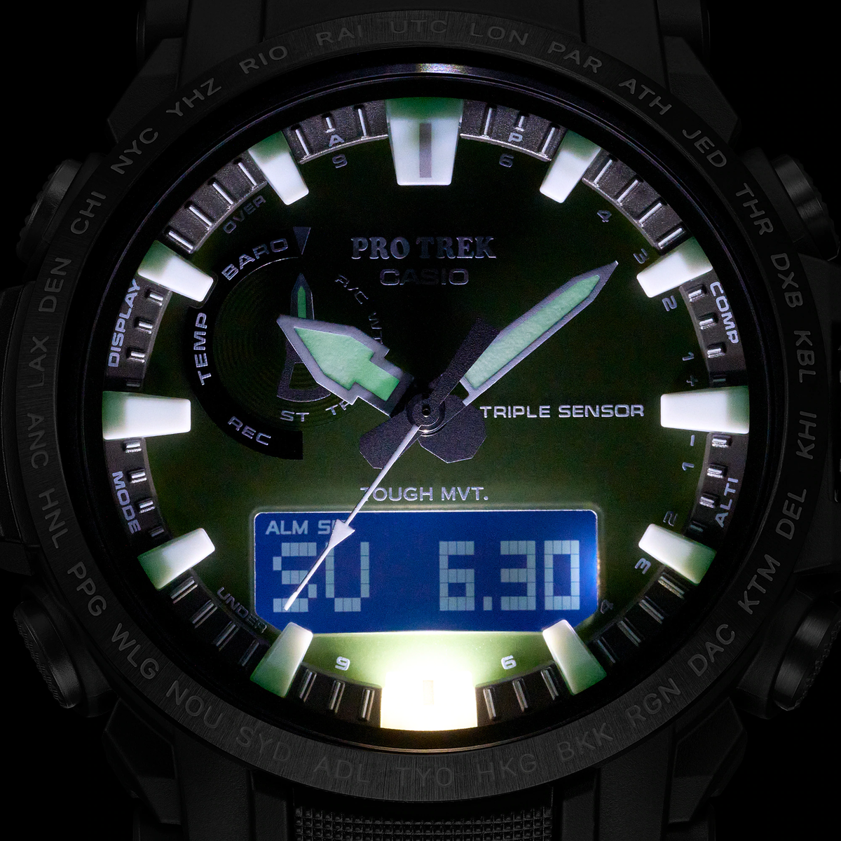 CASIO PRO TREK PRW-61Y カーキ　プロトレック 楽天市場】カシオ プロトレック クライマーライン 電波 ソーラー