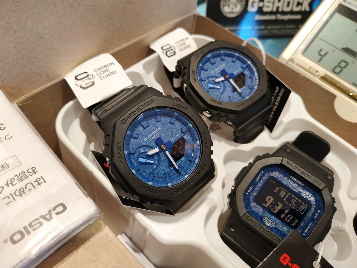 GW-B5600BP-1JF #ペイズリー柄 #➡Gはやっぱ四角でしょ