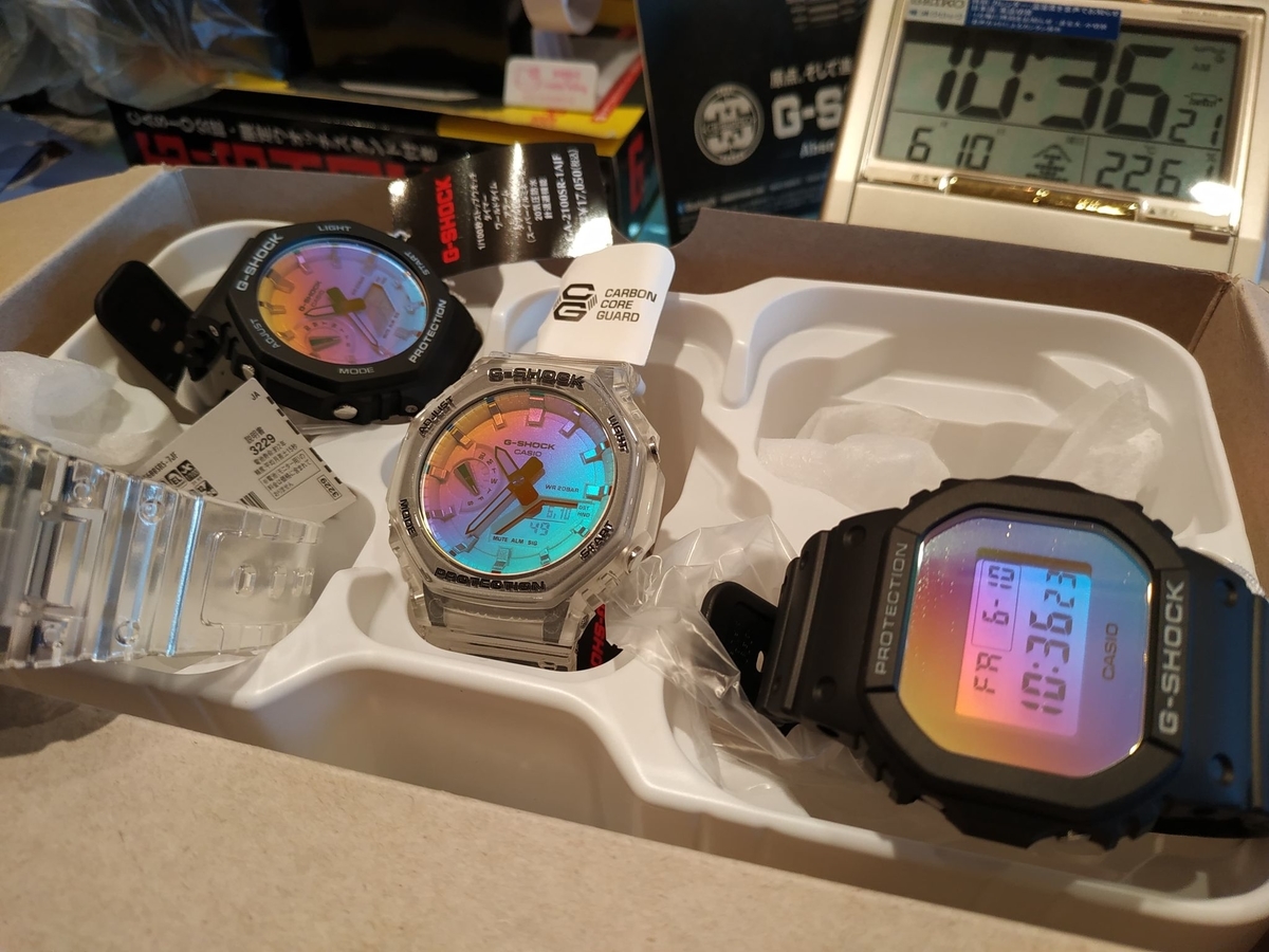 DW-5600SR-1JF #スピード #レインボーショック #レインボー蒸着
