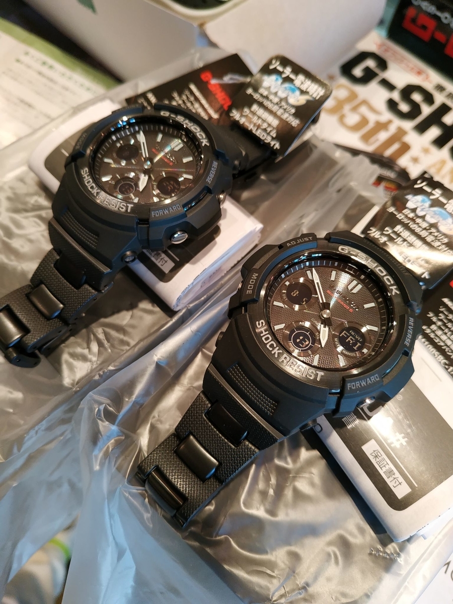 AWG-M100SBC-1AJF #ブラック #電波ソーラー #アナログ×デジタル