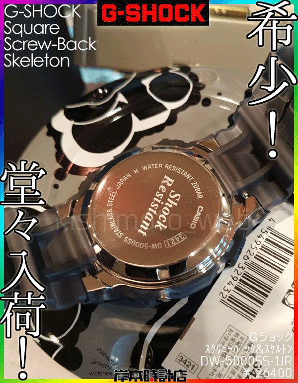 G-SHOCK DW-5000SS-1JR Gショック 限定 スクリューバック 【公式通販】