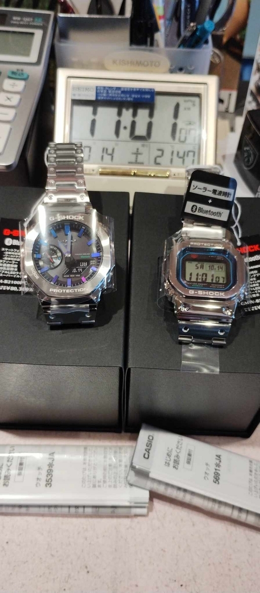 G-SHOCK 】GMW-B5000PC-1JF #デジタル #フルメタルシルバー