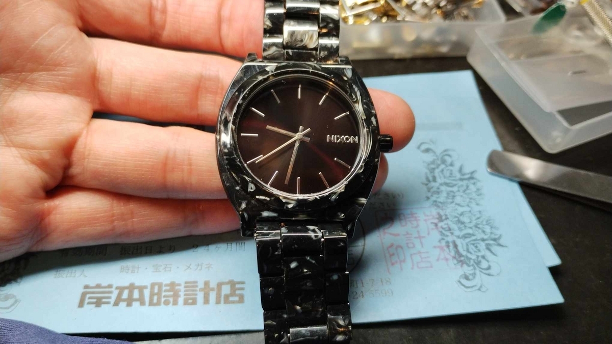 NIXON】 #ニクソン #Nixon #電池交換 #ブラック #39mm #タイムテラー 