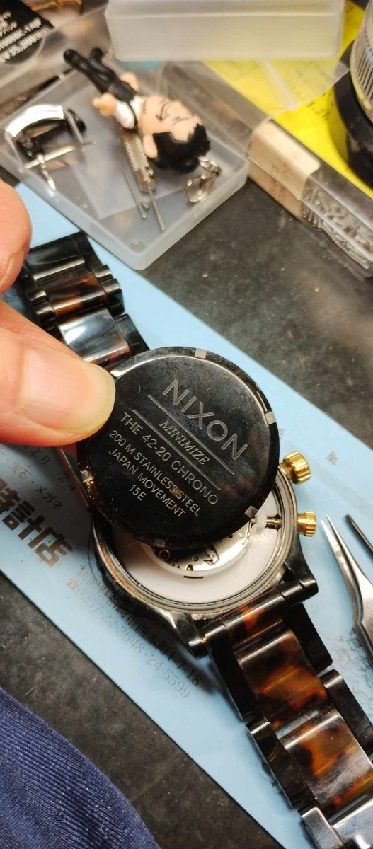 NIXON #ニクソン #時計 #電池交換 #新潟県 #柏崎市 #岸本時計店