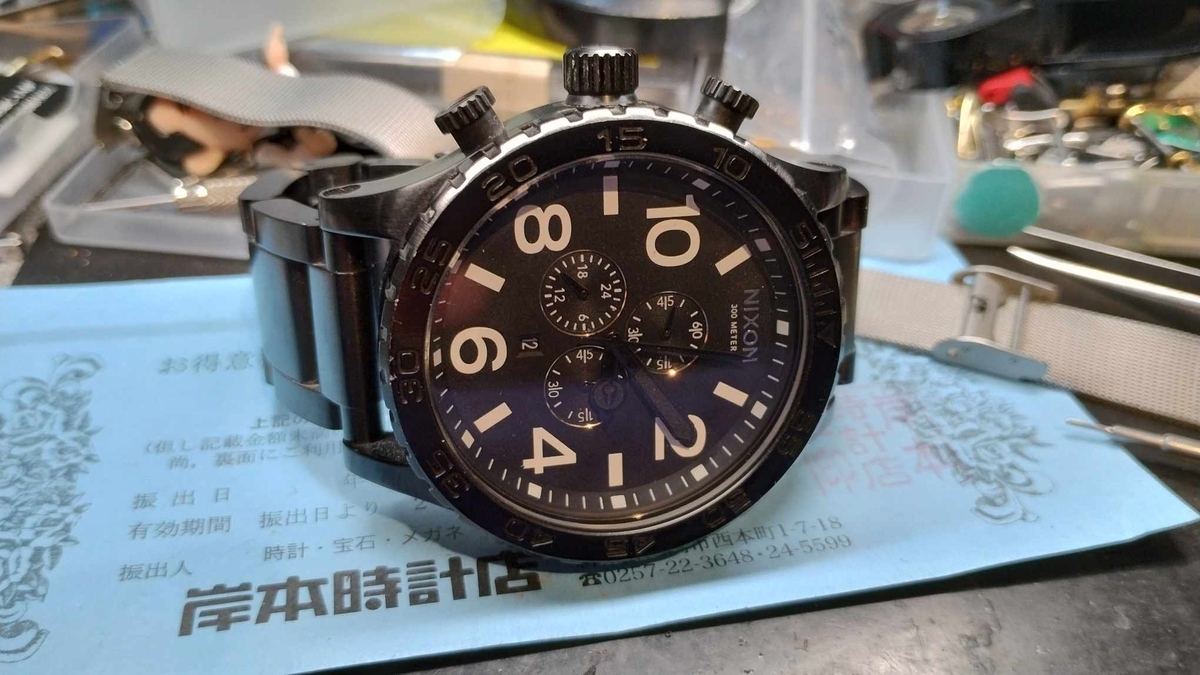 NIXON #ニクソン #時計 #電池交換 #新潟県 #柏崎市 #岸本時計店 #THE
