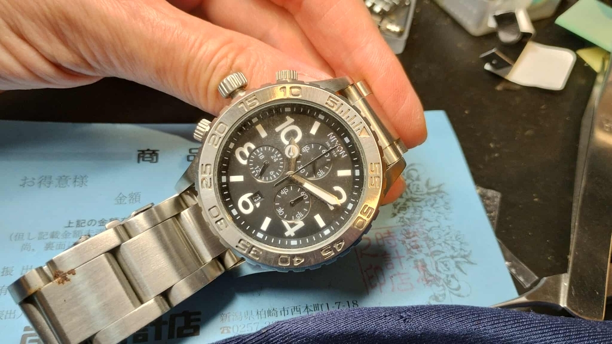 NIXON ニクソン 42-20 クロノグラフ クォーツ 腕時計 電池交換済み 