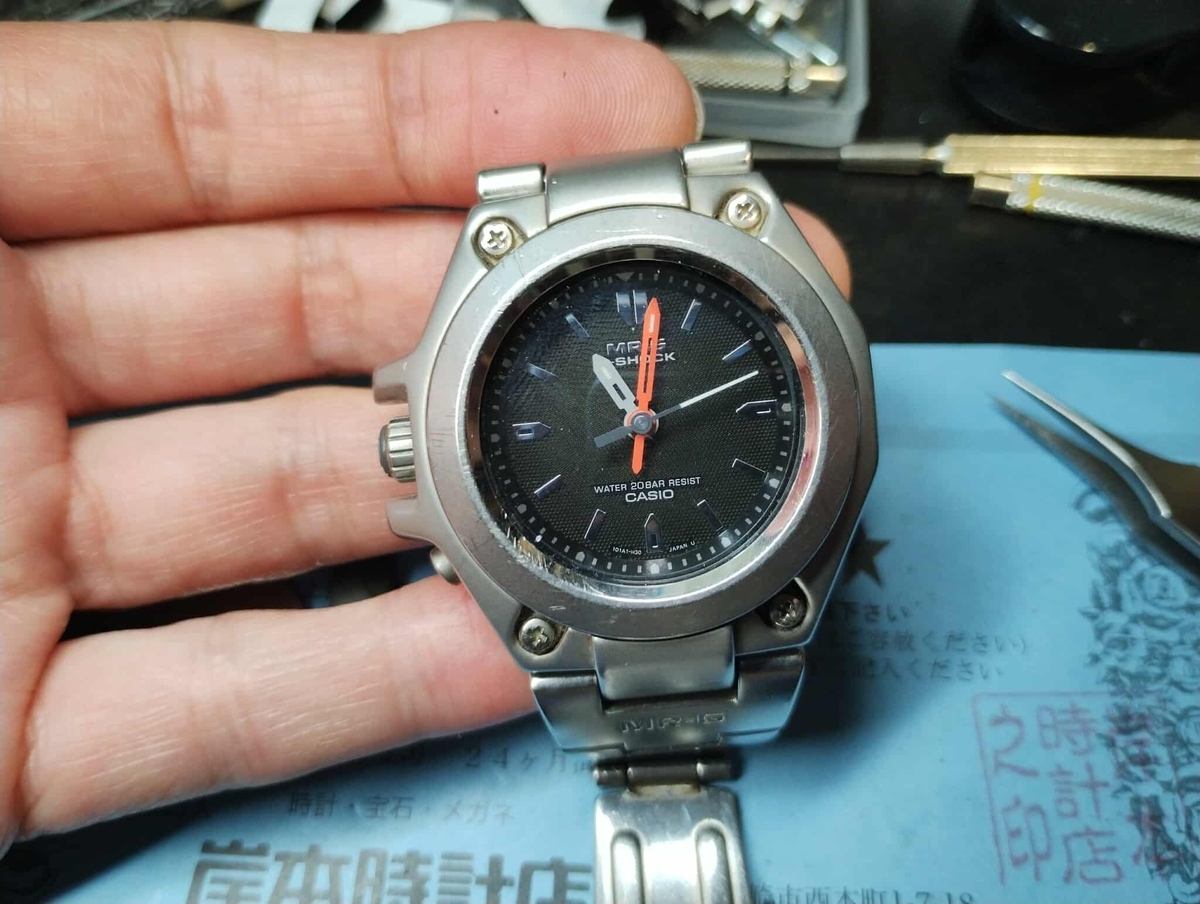 MRG-120T #アナログ3針 #1739 #フルメタル #G-SHOCK #時計 #電池交換