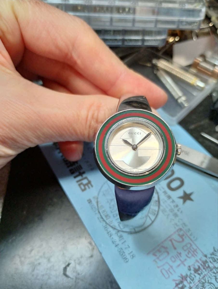 YA129506 #グッチ #GUCCI #129.5 #時計 #電池交換 #新潟県 #柏崎市 #西