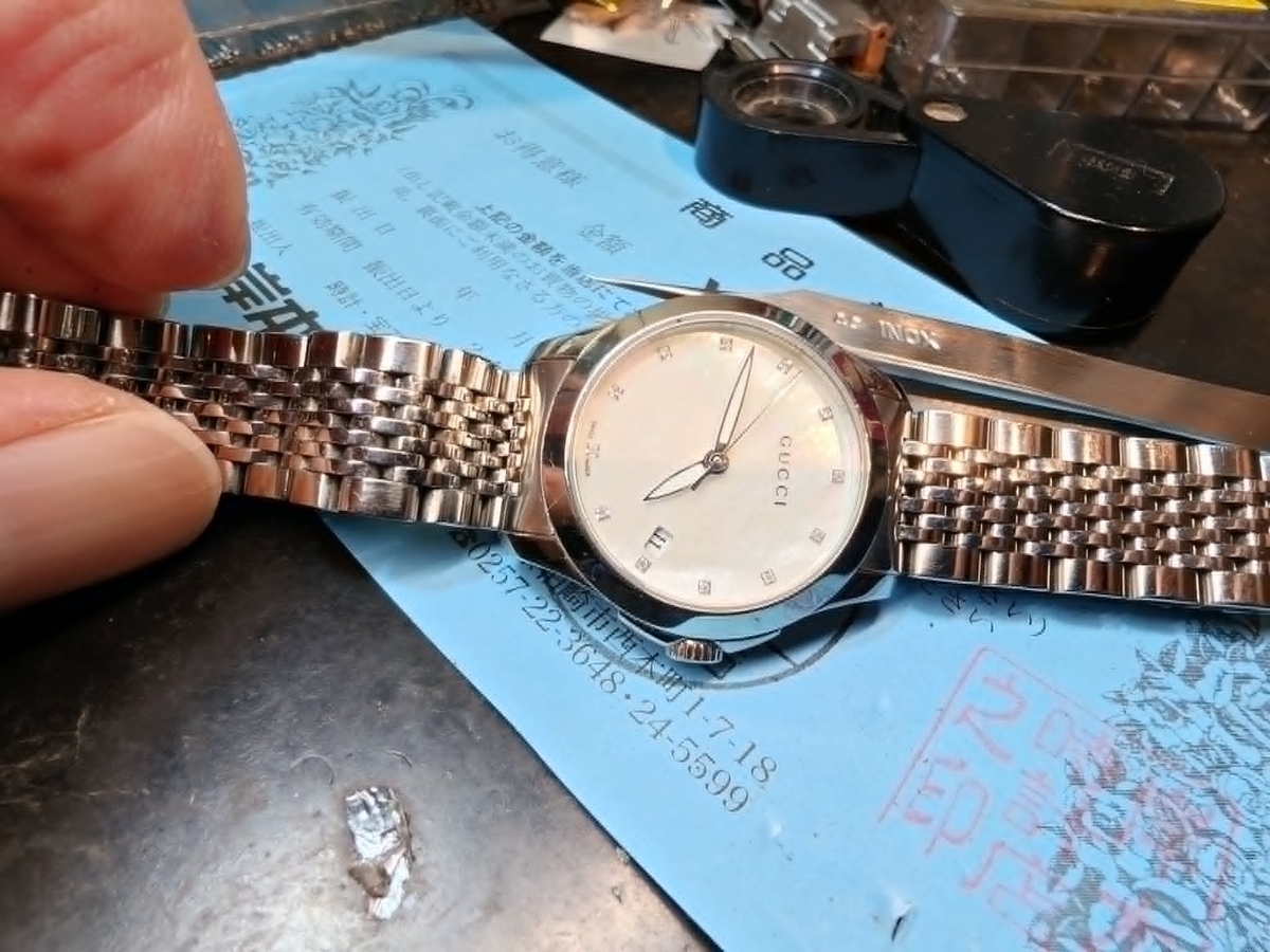 GUCCI #グッチ #Gタイムレス 126.5 #腕時計 #ホワイトシェル #27mm 