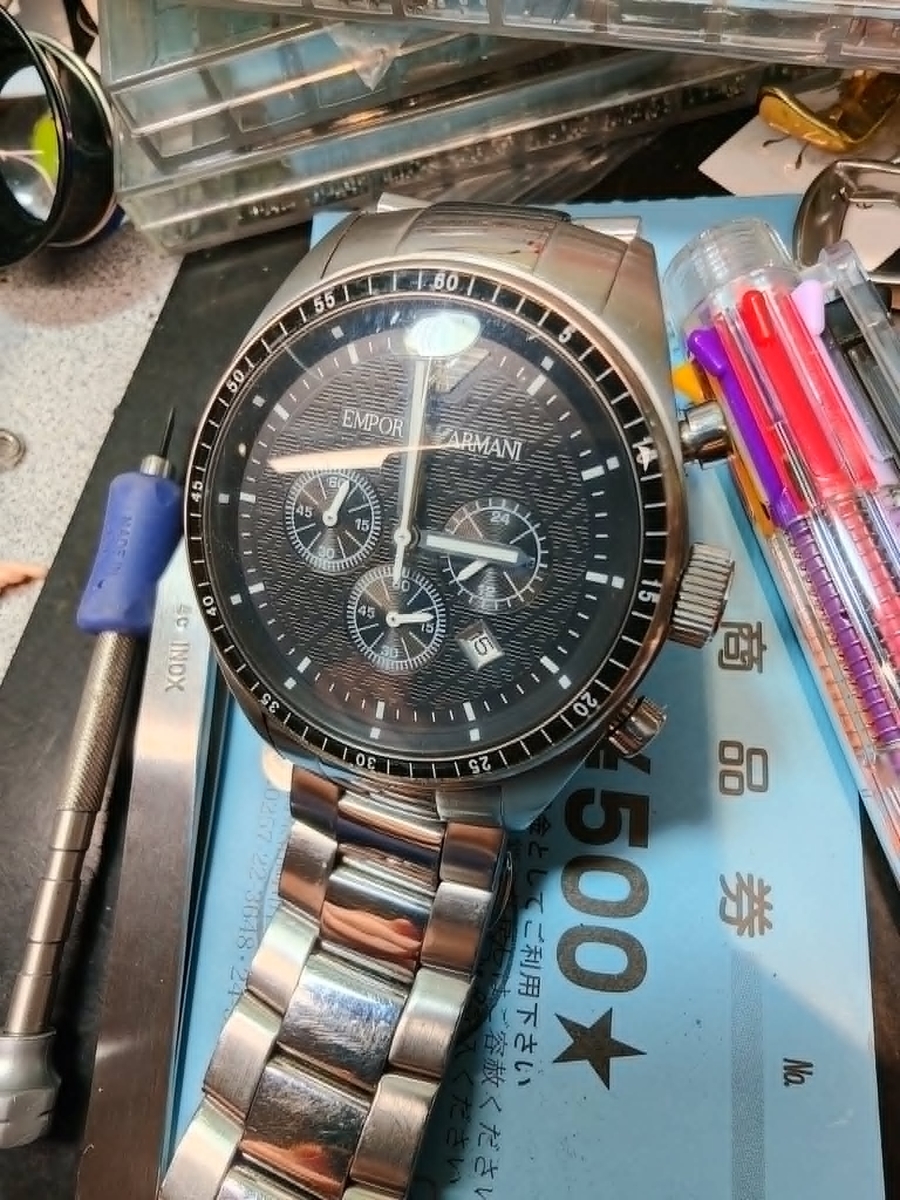 AR-0585 #エンポリオアルマーニ EMPORIO ARMANI #腕時計 #時計 #電池