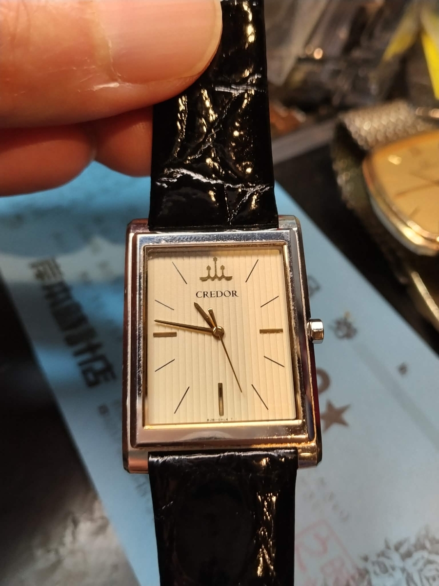 クレドール #CREDOR #セイコー #SEIKO #角型 #時計 #電池交換 #新潟県