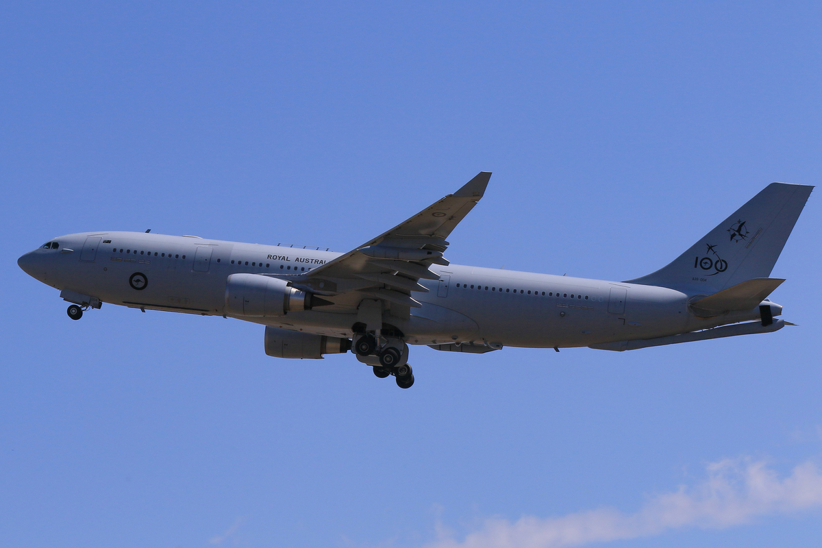 100周年　オーストラリア空軍　A330-200 オーストラリア空軍KC-30A、小牧に飛来 日豪空中給油適合性確認