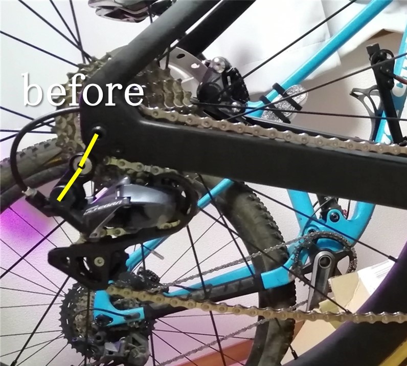 R8000系リアディレイラー取付角度が誤っていた - plover cycles blog
