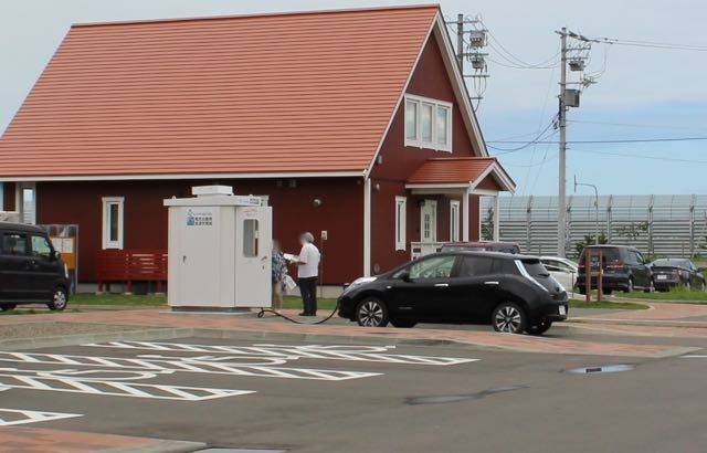 とうべつ　EV電気スタンド