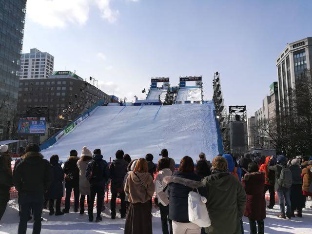 雪まつり　ジャンプ台