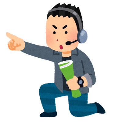 テレビディレクターのイラスト