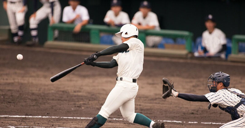 高校野球の一場面