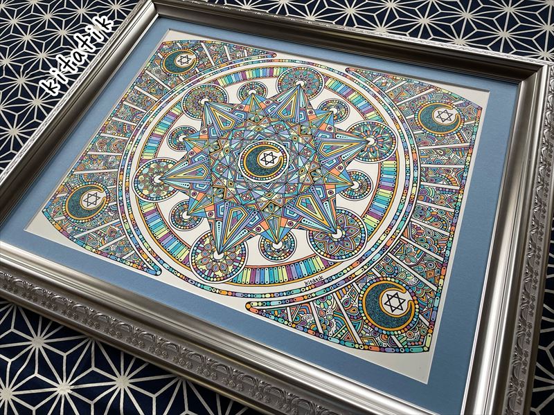 神聖幾何学アート【ブルームーンに抱かれて2】