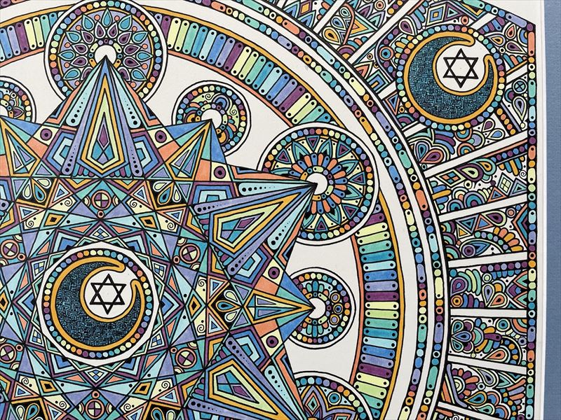 神聖幾何学アート【ブルームーンに抱かれて2】