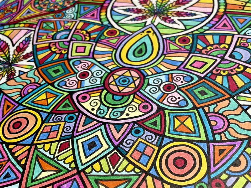 幻覚を絵画にする～サイケデリックアート【ヘンプリーフ4