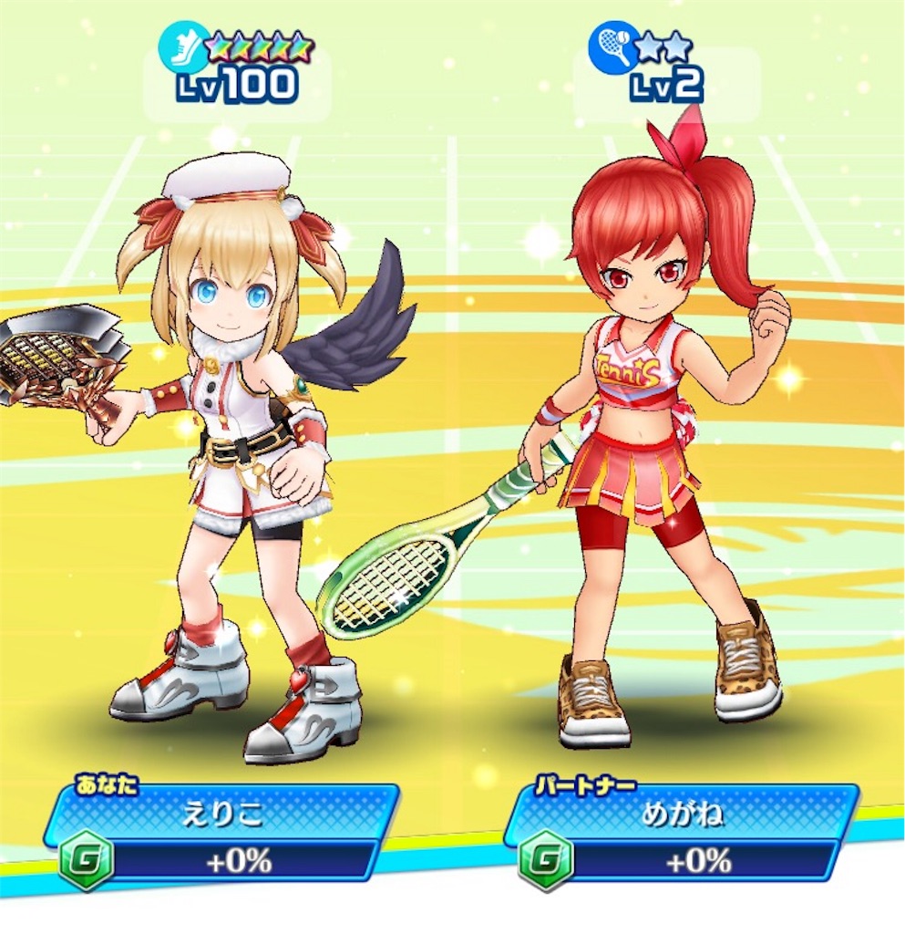 白猫テニス 初めてダブルス対戦をやってみた ゆらゆらら