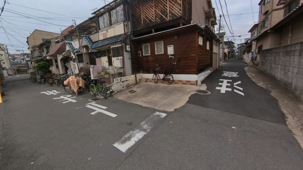 足代北公園付近より