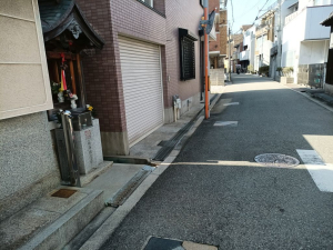暗越奈良街道大今里付近２