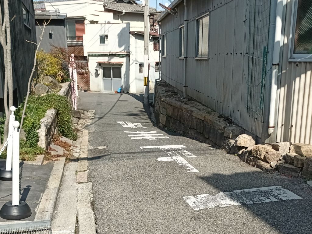 暗越奈良街道大今里付近３
