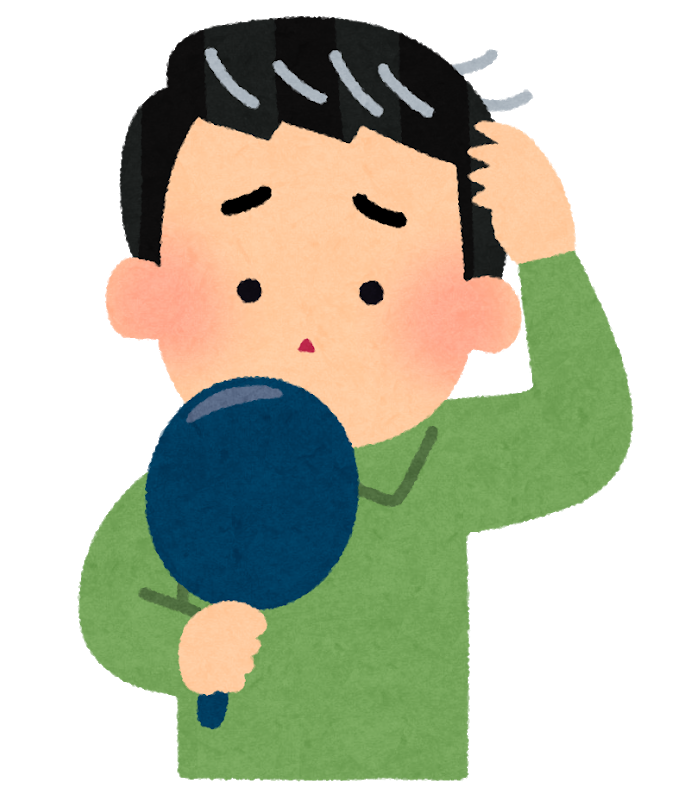 白髪の男性