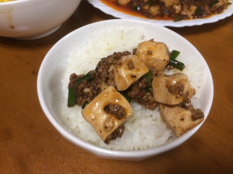 麻婆豆腐ご飯２０１９/０８/２３