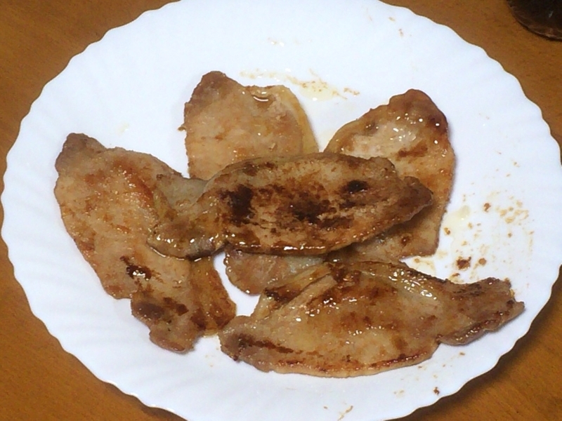 豚肉の生姜焼き２０１９/０９/１４