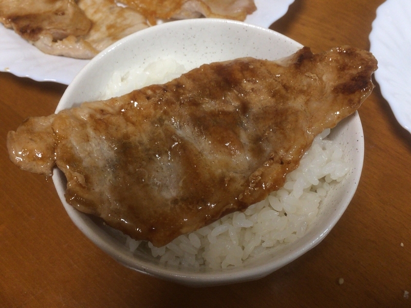 豚の生姜焼きご飯２０１９/０９/１８