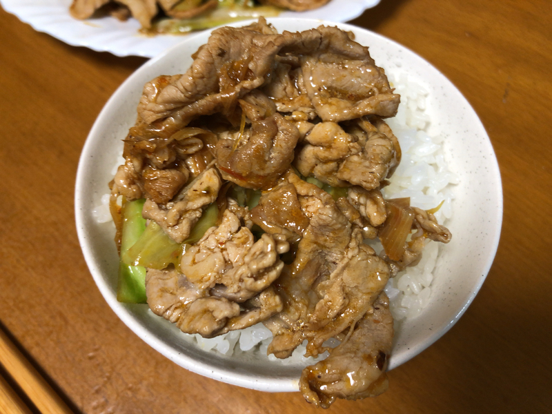 ホイコーローご飯２０１９/１１/０８